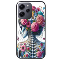 Coque noire taperso pour Redmi 12 4G et 5G avec motif tete de mort calavera papillon protection antichoc personnalisée