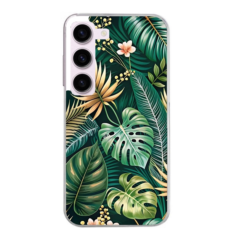 Coque taperso pour Galaxy A13 4G et 5G A23 A53 avec motif jungle dore protection antichoc personnalisée
