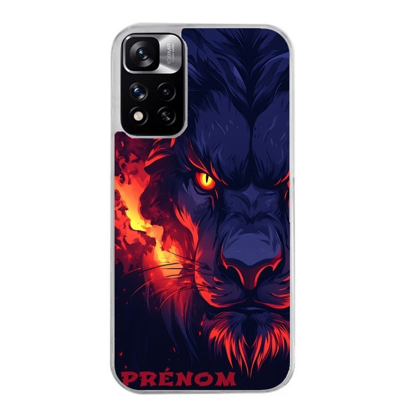 Coque taperso pour Redmi Note 10 4G 5G PRO 10S avec motif lion anime protection antichoc personnalisée