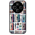 Coque noire taperso pour POCO C75 avec motif cassette multi protection antichoc personnalisée