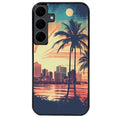 Coque noire taperso pour galaxy A06 A16 A26 A36 A56 avec motif hawaii retro protection antichoc personnalisée
