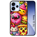 Coque noire taperso pour OPPO Reno 15 et F FS 5G avec motif anime donut kawaii protection antichoc personnalisée