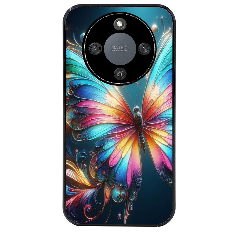 Coque noire taperso pour Magic 5 6 LITE et PRO avec motif papillon arc protection antichoc personnalisée