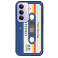 Coque noire taperso pour Redmi 15 4G et 5G personnalisable avec motif cassette bleu protection antichoc personnalisée