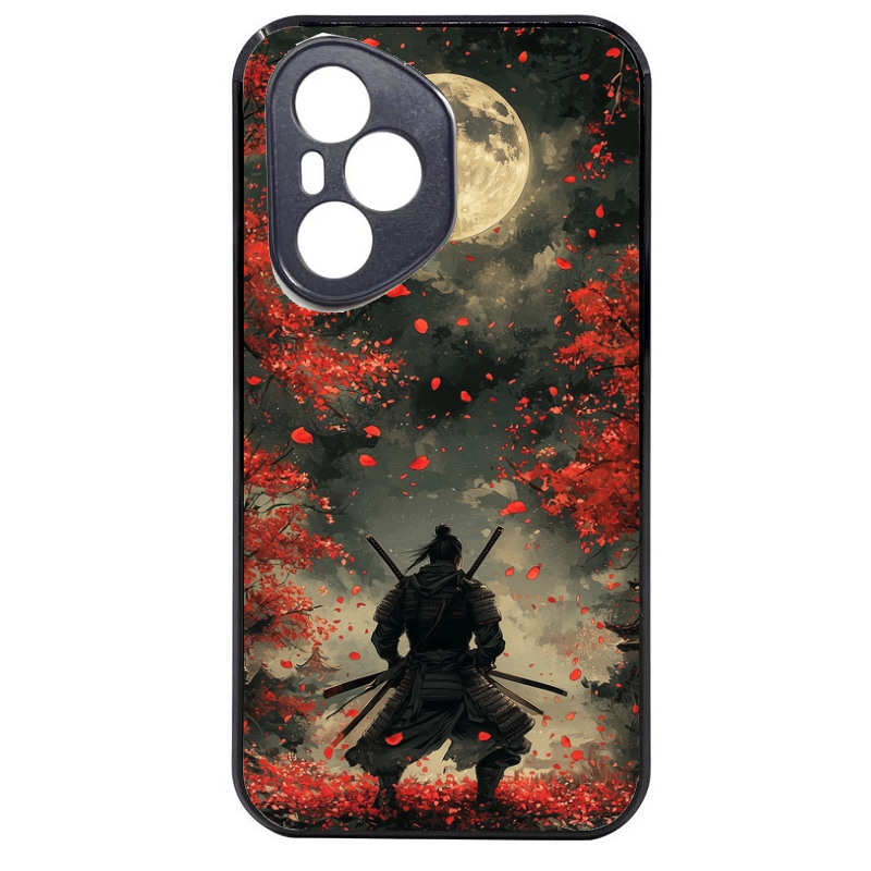 Coque noire taperso pour Honor 400 et Lite Pro Smart avec motif samourai et katana protection antichoc personnalisée