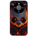 Coque noire taperso pour Honor X9A avec motif panda very angry protection antichoc personnalisée