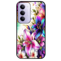 Coque noire taperso pour Redmi 15 4G et 5G avec motif fleur fluo protection antichoc personnalisée
