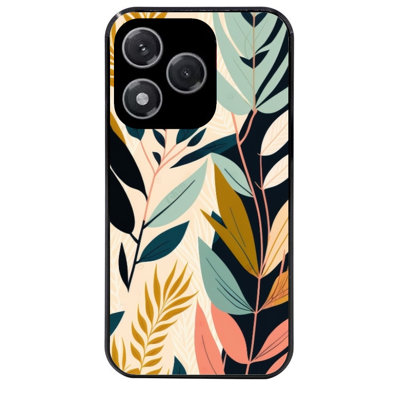 Coque noire taperso pour Honor 400 et Lite Pro Smart avec motif vintage et fleur protection antichoc personnalisée