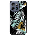 Coque noire taperso pour Moto Edge 60 et Neo Fusion Pro avec motif palmier noir protection antichoc personnalisée