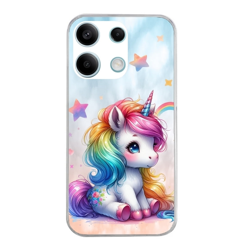 Coque taperso pour POCO X6 5G avec motif licorne et etoiles protection antichoc personnalisée