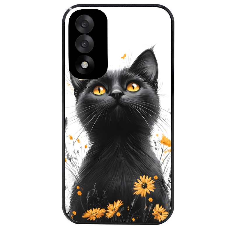 Coque noire taperso pour OnePlus Nord 5 avec motif chat eyes protection antichoc personnalisée
