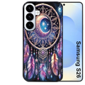 Coque noire taperso pour galaxy S26 et PLUS ULTRA FE avec motif dreamcatcher et lune protection antichoc personnalisée
