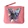 Porte monnaie personnalisé fee pastel en feutrine en feutrine