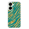 Coque taperso pour POCO C65 4G avec motif zebre vert protection antichoc personnalisée