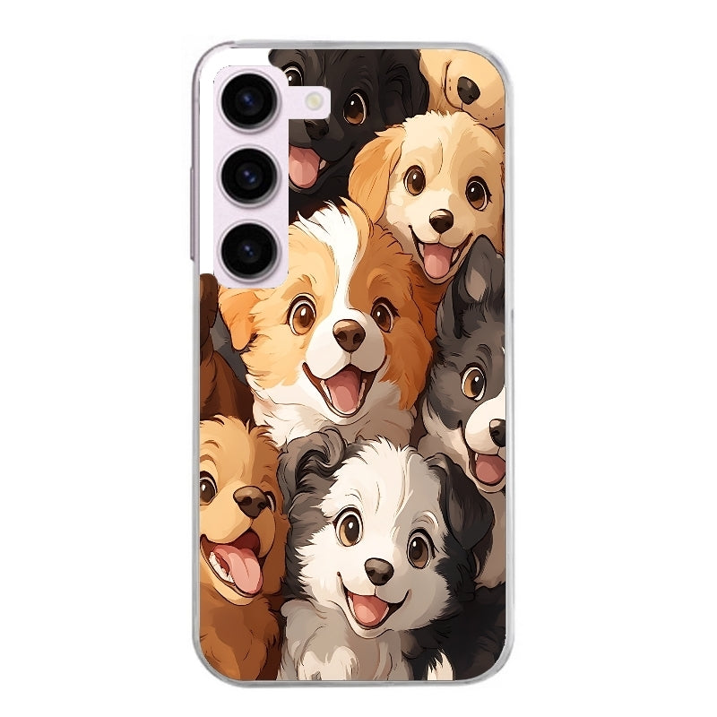 Coque taperso pour Galaxy A13 4G et 5G A23 A53 avec motif chien smile protection antichoc personnalisée