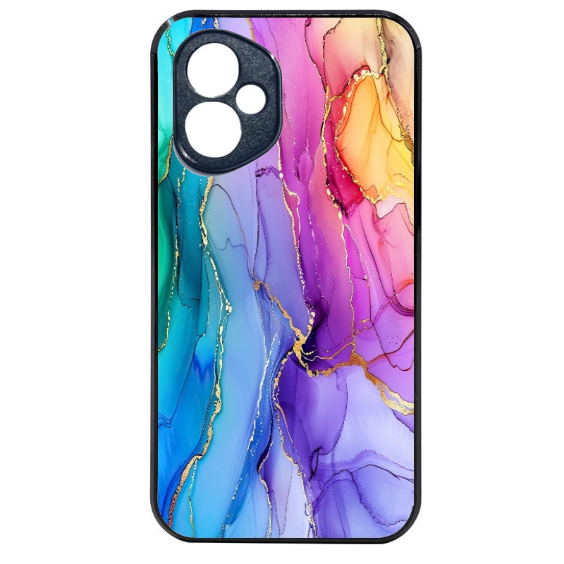Coque noire taperso pour Honor 400 et Lite Pro Smart avec motif marbre tie dye protection antichoc personnalisée