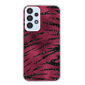 Coque taperso pour Galaxy A13 4G et 5G A23 A53 avec motif zebre grenat protection antichoc personnalisée