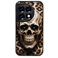 Coque noire taperso pour OnePlus 11 et 12 avec motif tete de mort leopard protection antichoc personnalisée