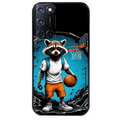 Coque noire taperso pour OPPO A72 4G avec motif basket racoon protection antichoc personnalisée