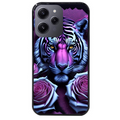 Coque noire taperso pour Redmi 12 4G et 5G avec motif tigre uv style manga protection antichoc personnalisée