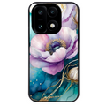 Coque noire taperso pour OnePlus 15 avec motif marbre fleur protection antichoc personnalisée