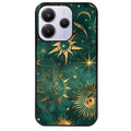 Coque noire taperso pour Redmi Note 14 et PRO PLUS 4G 5G avec motif lune et astro protection antichoc personnalisée