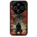 Coque noire taperso pour POCO C75 avec motif samourai et katana protection antichoc personnalisée
