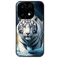 Coque noire taperso pour OnePlus 15 avec motif tigre polaire protection antichoc personnalisée