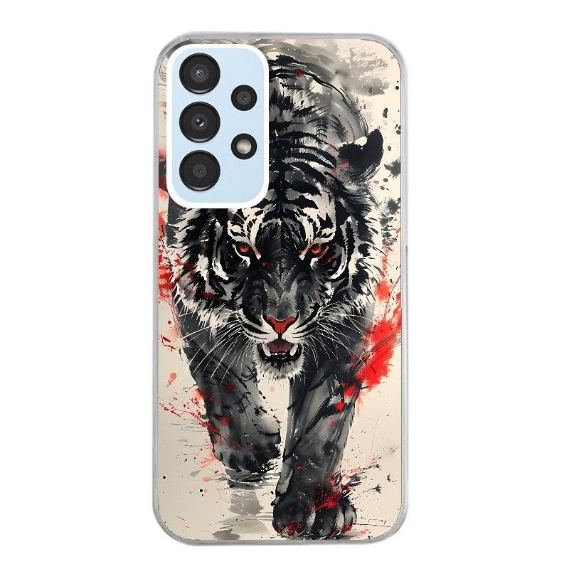 Coque taperso pour Galaxy A13 4G et 5G A23 A53 avec motif tigre japan protection antichoc personnalisée