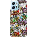 Coque taperso pour POCO X5 5G avec motif tag et graffiti protection antichoc personnalisée