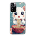 Coque taperso pour Redmi Note 11 4G PRO 5G 11S avec motif chat ramen cerisier protection antichoc personnalisée