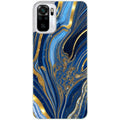 Coque taperso pour Redmi Note 10 4G 5G PRO 10S avec motif marbre bleu agathe protection antichoc personnalisée