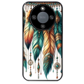 Coque noire taperso pour Magic 8 LITE et PRO avec motif plumes et bijoux protection antichoc personnalisée