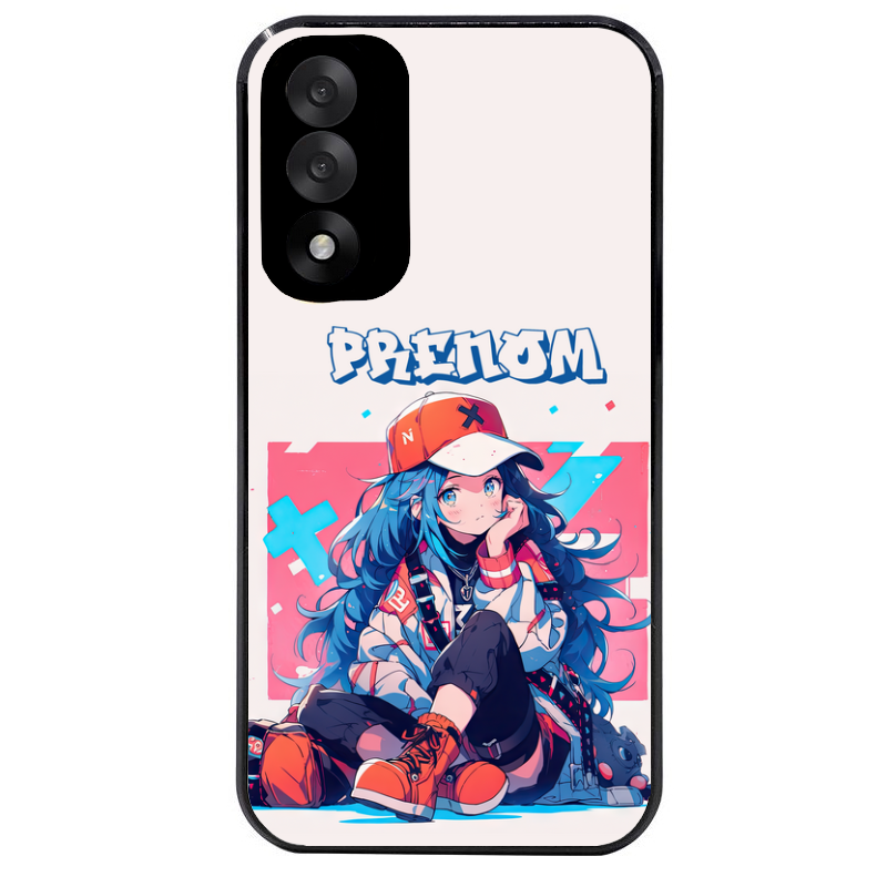 Coque noire taperso pour OnePlus Nord 5 avec motif anime casquette personnalise protection antichoc personnalisée