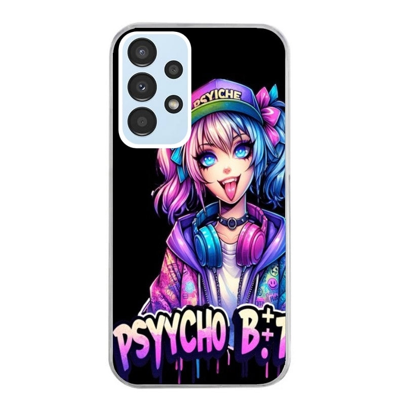 Coque taperso pour Galaxy A13 4G et 5G A23 A53 avec motif anime manga et psycho protection antichoc personnalisée