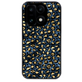 Coque noire taperso pour OnePlus 15 avec motif leopard bleu protection antichoc personnalisée