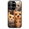 Coque noire taperso pour POCO C85 avec motif chat smile protection antichoc personnalisée