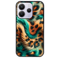 Coque noire taperso pour Redmi Note 14 et PRO PLUS 4G 5G avec motif effet fourrure leopard 3 protection antichoc personnalisée