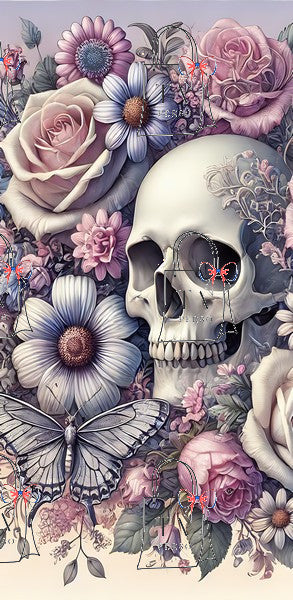Tête de mort pastel