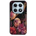 Coque noire taperso pour POCO M8 5G et PRO 5G avec motif astro et fleurs protection antichoc personnalisée