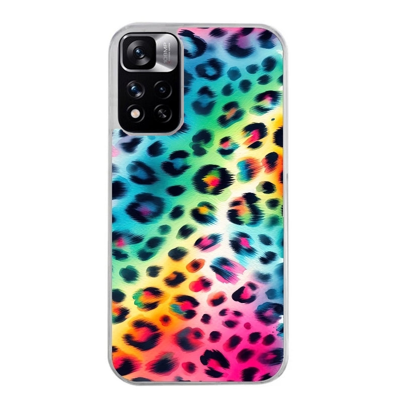 Coque taperso pour Redmi Note 12 4G 5G PRO 4G avec motif leopard arc protection antichoc personnalisée