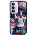 Coque noire taperso pour Redmi 15 4G et 5G avec motif tete de mort tag protection antichoc personnalisée