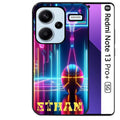 Coque noire taperso pour Redmi Note 13 PRO PLUS 5G avec motif basket electro personnalisee protection antichoc personnalisée