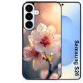 Coque noire taperso pour galaxy S26 et PLUS ULTRA FE avec motif fleur de cerisier protection antichoc personnalisée