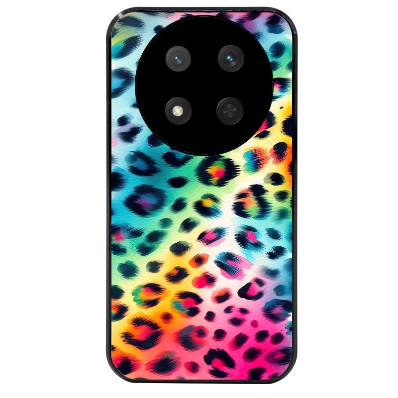 Coque noire taperso pour Magic 7 LITE et PRO avec motif leopard arc protection antichoc personnalisée