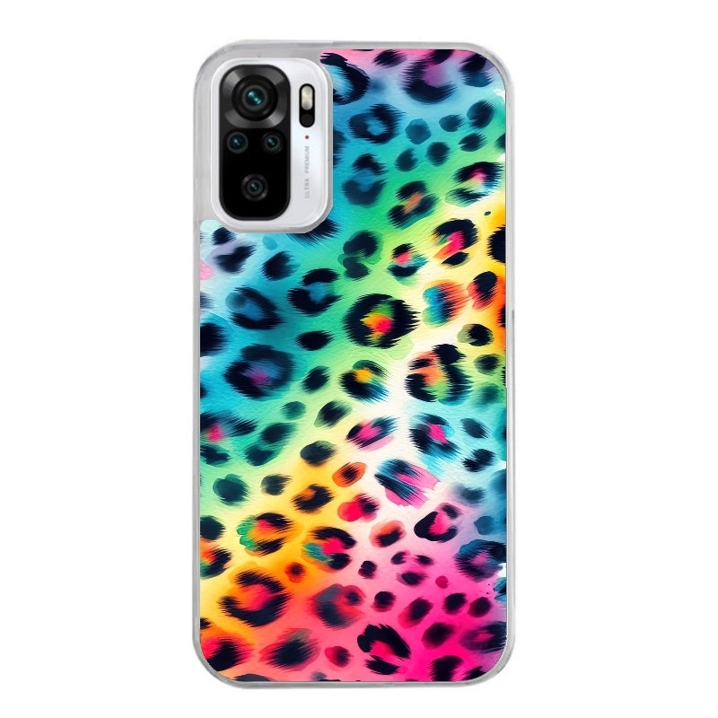 Coque taperso pour Redmi Note 10 4G 5G PRO 10S avec motif leopard arc protection antichoc personnalisée