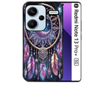 Coque noire taperso pour Redmi Note 13 PRO PLUS 5G avec motif dreamcatcher et lune protection antichoc personnalisée