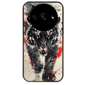 Coque noire taperso pour Redmi A3 avec motif tigre japan protection antichoc personnalisée