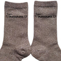 Chaussettes paillettes bronze motif super nounou