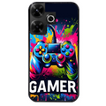 Coque noire taperso pour POCO M6 4G avec motif gamer protection antichoc personnalisée